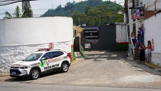 El ingreso al complejo penitenciario de Florianópolis, donde tuvo lugar el incendio.&nbsp;