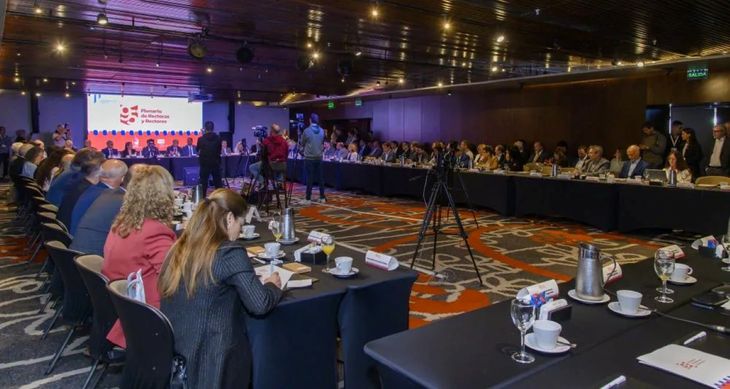 Los rectores miembros del CIN en el plenario de La Pampa. Los rectores miembros del CIN en el plenario de La Pampa.
