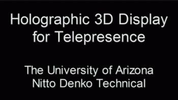 Cómo en una película: hologramas en 3D