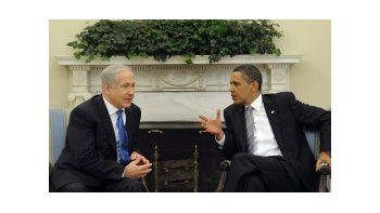 El primer ministro israelí, Benjamin Netanyahu, junto al presidente estadounidense, Barack Obama.
