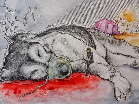 CUENTOS DE LA PANDEMIA es una sección de Ambito.com donde se publican cuentos breves, historias, relatos, crónicas o ensayos de ficción, vinculados a la pandemia del coronavirus Covid-19. (Ilustración: Natalia Pizzacalla @natypizzacalla)