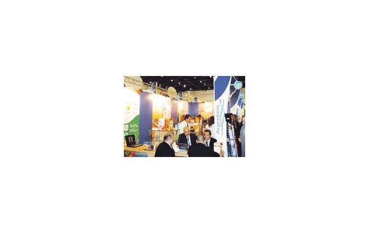 El stand del CFI en Gulfood 2009 en Dubai, Emiratos Árabes Unidos.