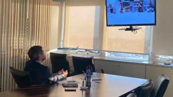 Mat&iacute;as Lammens particip&oacute; por videollamada en la reuni&oacute;n de la comisi&oacute;n de Turismo de la C&aacute;mara de Diputados.