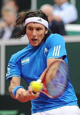 Revés a dos manos. Pico mostró un gran rendimiento en el segundo y tercer set.