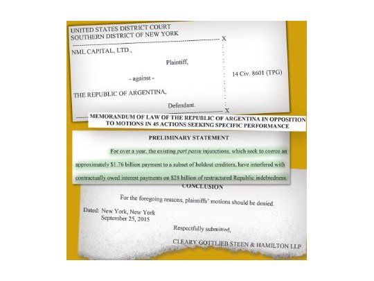 Buitres: Argentina contestó; no hay daños irreparables