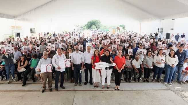 Nueva enyrega de viviendas para el Bienestar en Chiapas.