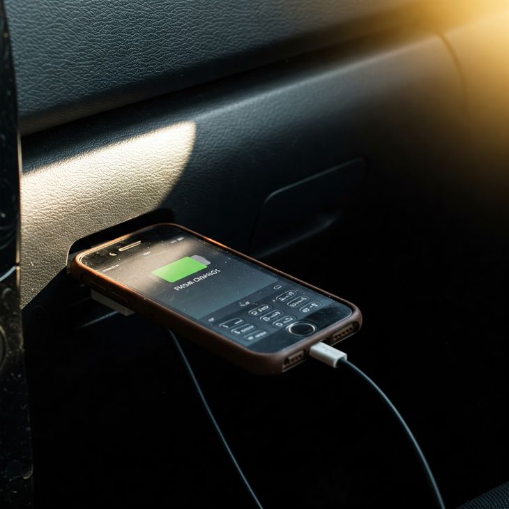 El auto, otra alternativa para recargar el celular. El auto, otra alternativa para recargar el celular.