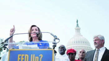 en combate. Nancy Pelosi dejó de lado sus dudas y esta vez decidió pasar a la ofensiva contra Donald Trump. El impeachment está en marcha.