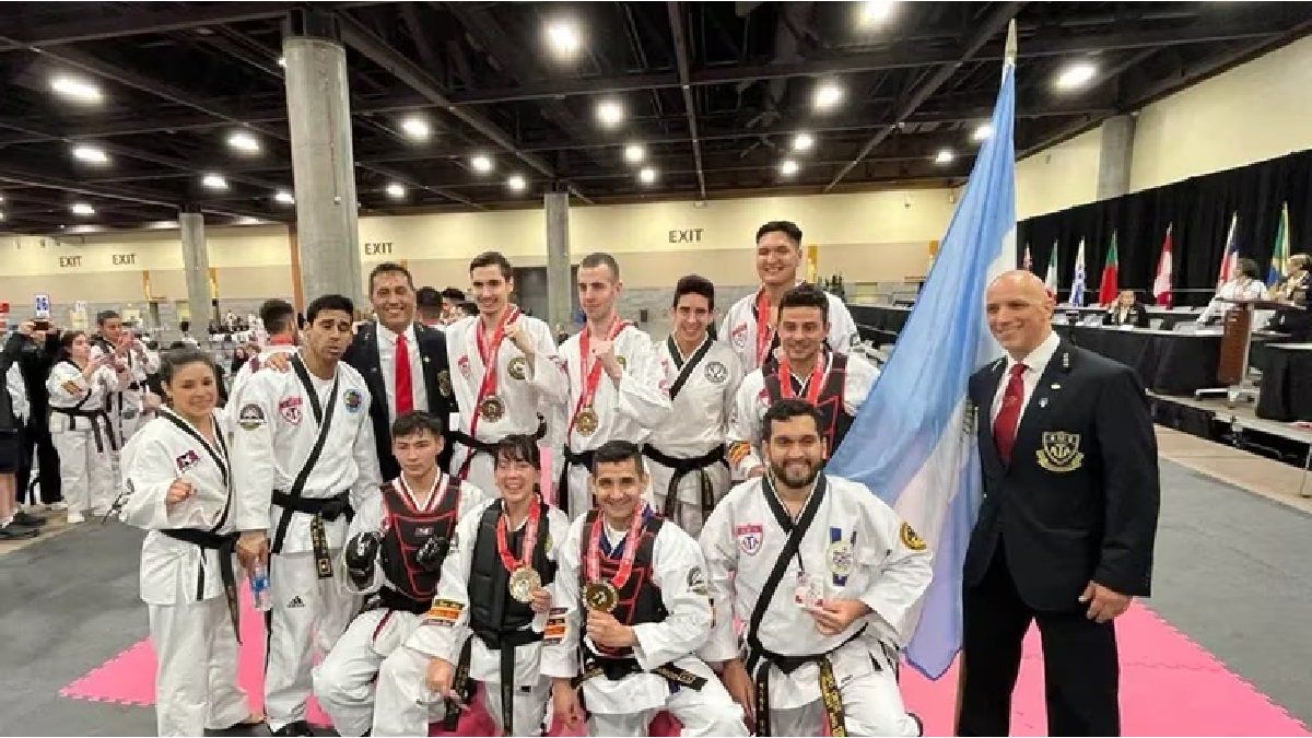 The Argentine Taekwondo team was world champion in the United States