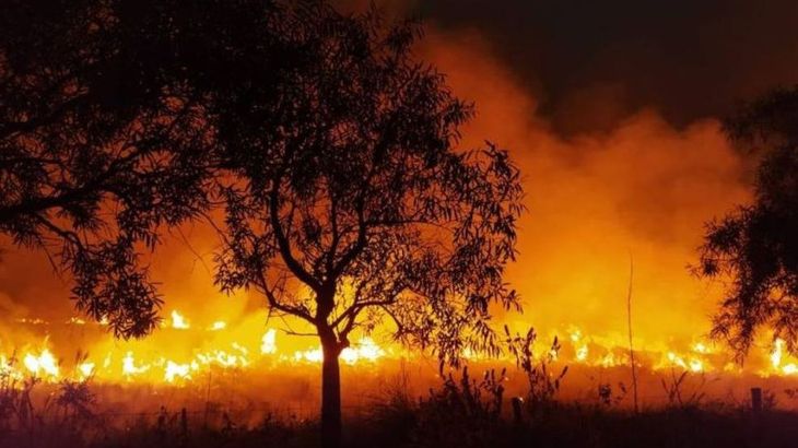 El 80% de los incendios fueron extinguidos en Corrientes y se espera un  frente de