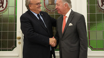 José Ignacio de Mendiguren y Daniel Funes de Rioja en la sede de la UIA