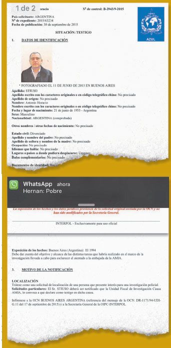 Interpol mostró circular azul contra espía (foto 1)