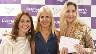 Pilar Ramírez, Sandra Rey y Karina Milei. Más poder para La Libertad Avanza en CABA. Pilar Ramírez, Sandra Rey y Karina Milei. Más poder para La Libertad Avanza en CABA.
