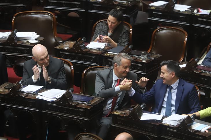 Diputados de La Libertad Avanza celebraron la sanción de la ley.