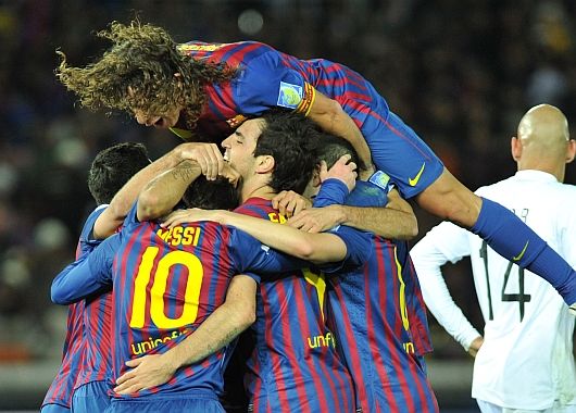 El Barcelona fue demasiado para el Santos