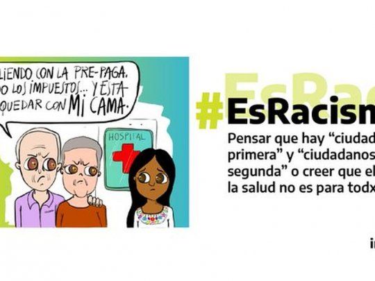 Iluatración difundida por el INADI.