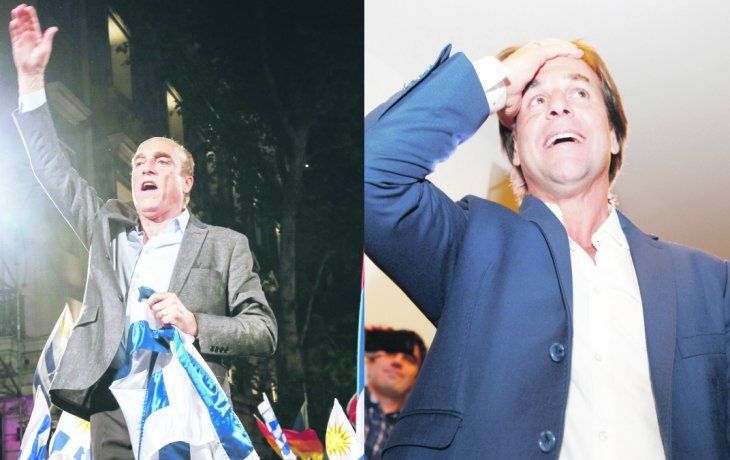 RIVALES. Daniel Mart&iacute;nez celebr&oacute; anoche el triunfo y prometi&oacute; que conseguir&aacute; torcer el electorado a su favor. Lacalle Pou ya logr&oacute; el apoyo del resto de los candidatos en liza. El aumento de la criminalidad ha sido uno de los principales motivos que condujo a la ca&iacute;da del apoyo al oficialismo.