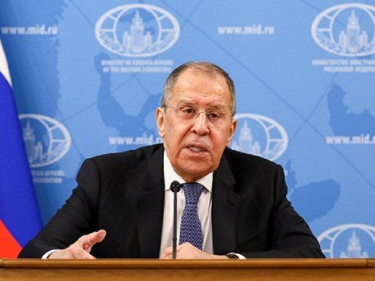 El ministro de Relaciones Exteriores de Rusia, Serguéi Lavrov.