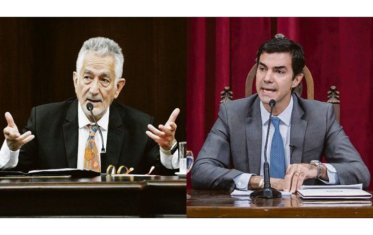 Interlocutor. En tono electoral, Rodríguez Saá y Urtubey destinaron un tramo de sus discursos a diferenciarse de Mauricio Macri.