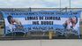 Lomas flag before the semi-final in Argentina. Lomas flag before the semi-final in Argentina.