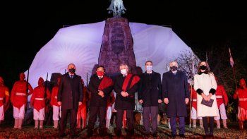 El presidente Alberto Fernández participó de los homenajes al general Güemes.
