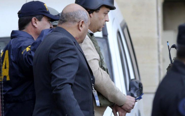 Víctor Manzanares en los tribunales de Comodoro Py.