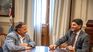 Ricardo Quintela y Maximiliano Pullaro, reunidos en Rosario.