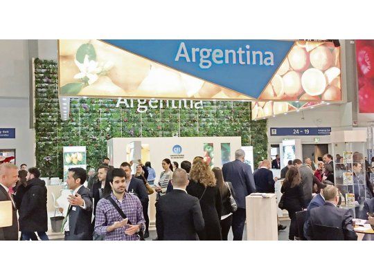 Inserción. Un sector del stand del CFI en Fruit Logística 2017.