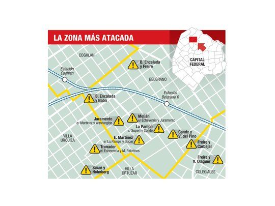 Surge ahora un nuevo barrio porteño: Belgrano R (de robo)