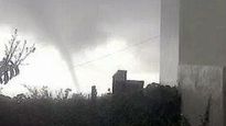 un tornado azoto el sur de santa fe con intensas rafagas y granizo
