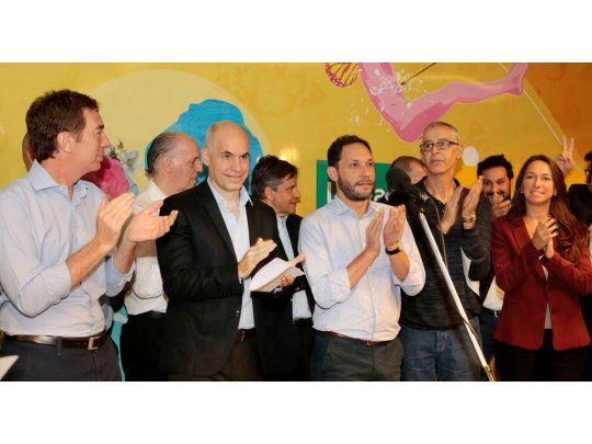 El jefe de Gobierno Horacio Rodríguez Larreta presidió el acto homenaje a Jáuregui.