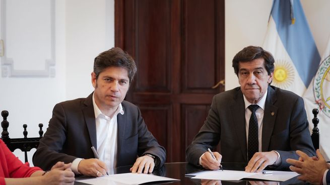 Axel Kicillof y Carlos Sadir se reunieron en Jujuy.
