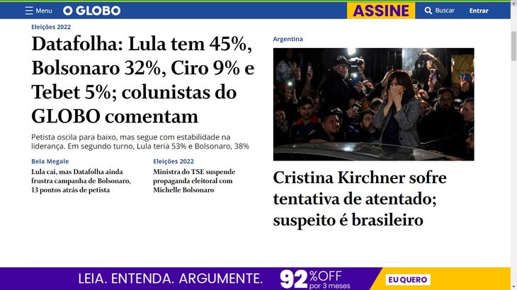 Intento de magnicidio contra Cristina Kirchner: así lo informan los medios del mundo