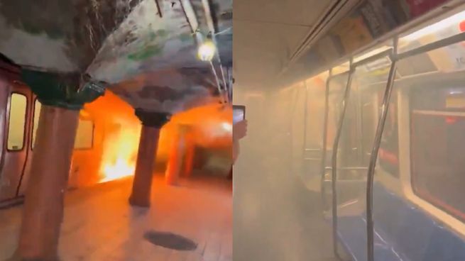 Se incendió un tren en Nueva York: 9 personas hospitalizadas.