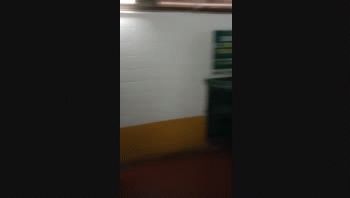 Así se encontraba el túnel de la estación de Merlo&nbsp;del tren Sarmiento esta mañana.