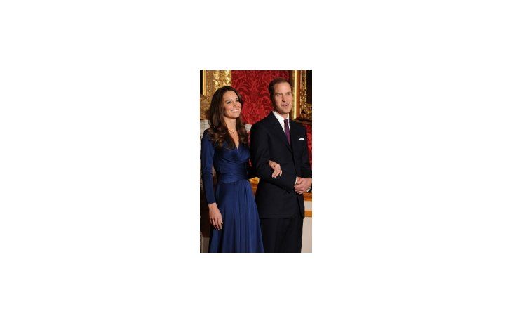El Príncipe William y su prometida, Kate Middelton.