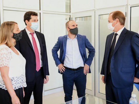 Guzmán y De Pedro visitaron Entre Ríos y se reunieron con el gobernador Bordet.