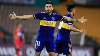 Otra vez Salvio. Como en Paraguay, el delantero de Boca apareció y le dio el triunfo ante Independiente Medellín en la Copa Libertadores.