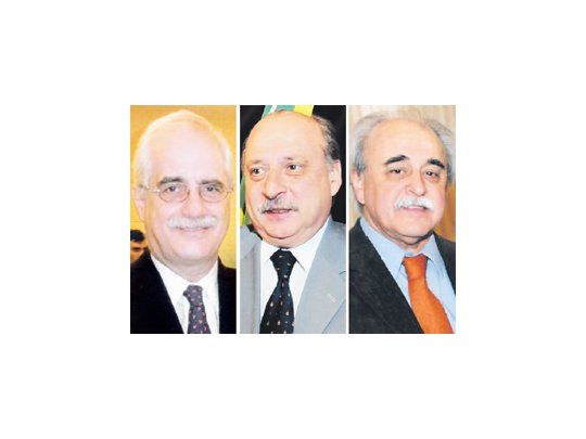 Jorge Taiana, José Pampuro, Rafael Follonier