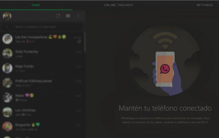 Así se ve el WhatsApp Web Plus.