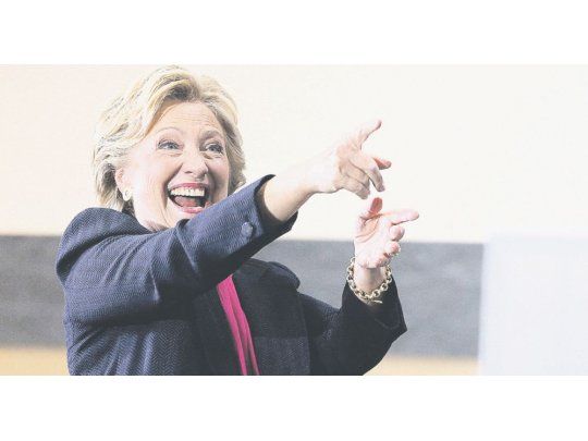 RENOVADA. Hillary Clinton recuperó su imagen enérgica ayer, luego de apariciones que la habían mostrado frágil, como en el aniversario del 11S.