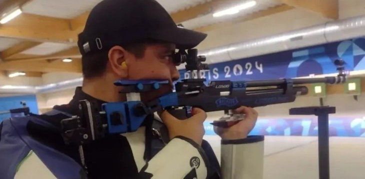 El argentino Julián Gutiérrez no pudo alcanzar una medalla en París.