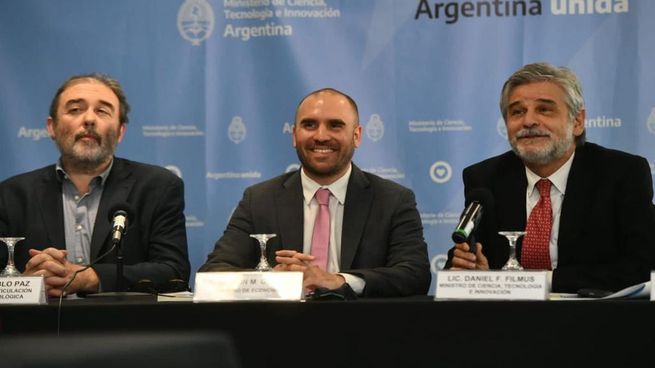 Martín Guzmán y Daniel Filmus presentaron el Presupuesto de Ciencia.
