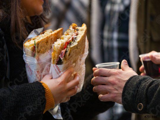 Tradicional sándwich consumido en Florencia por turistas.&nbsp;