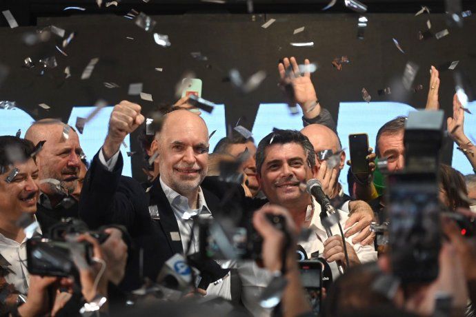 Horacio Rodríguez Larreta junto a Marcelo Orrego