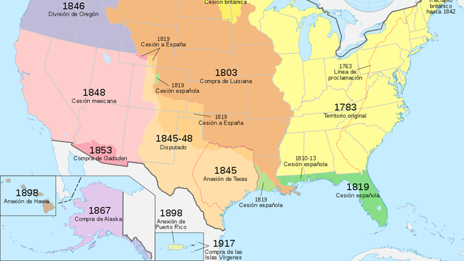 El Congreso de Estados Unidos aprueba la anexión de Texas. en 1845.
