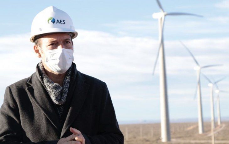 Omar Gutiérrez inauguró el primer parque eólico de Neuquén