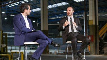 Martín Guzmán dialogó con Diego Coatz de la UIA.