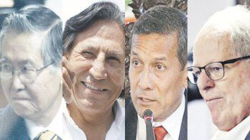 Alberto Fujimori,&nbsp;Alejandro Toledo,&nbsp;Ollanta Humala y&nbsp; Pedro Pablo Kuczynski.