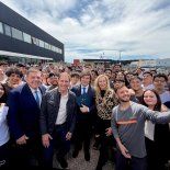 Javier Milei junto a Karina, Diego Santilli y Guilermo Monetengro durante una recorrida por Mal del Plata. Javier Milei junto a Karina, Diego Santilli y Guilermo Monetengro durante una recorrida por Mal del Plata.